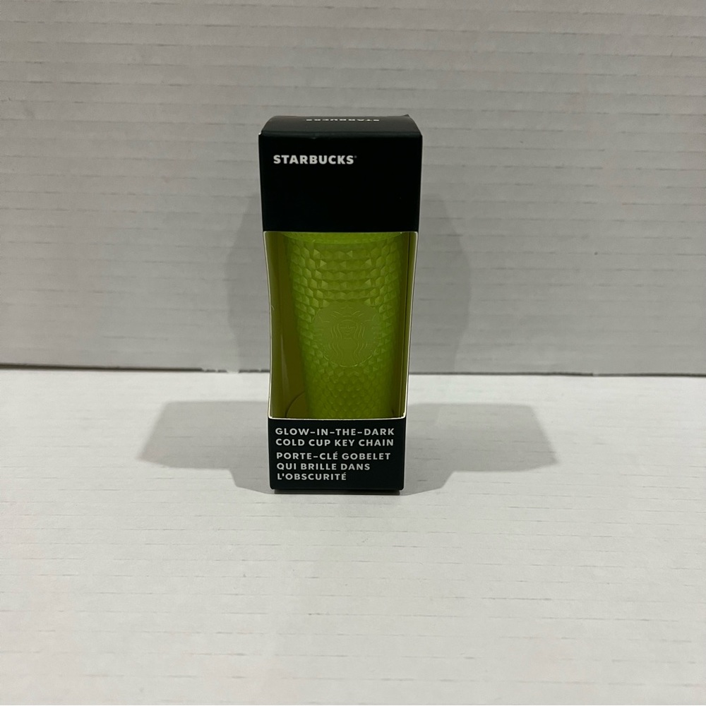 Starbucks Studded Glow In The Dark Green Cold Cup Keychain 2022
